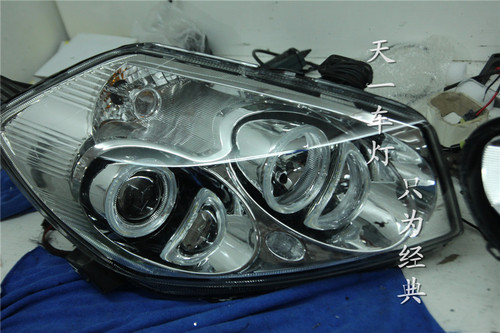 成都吉利GX7车灯改装Q5海拉LED日行灯双光透镜氙气大灯总成